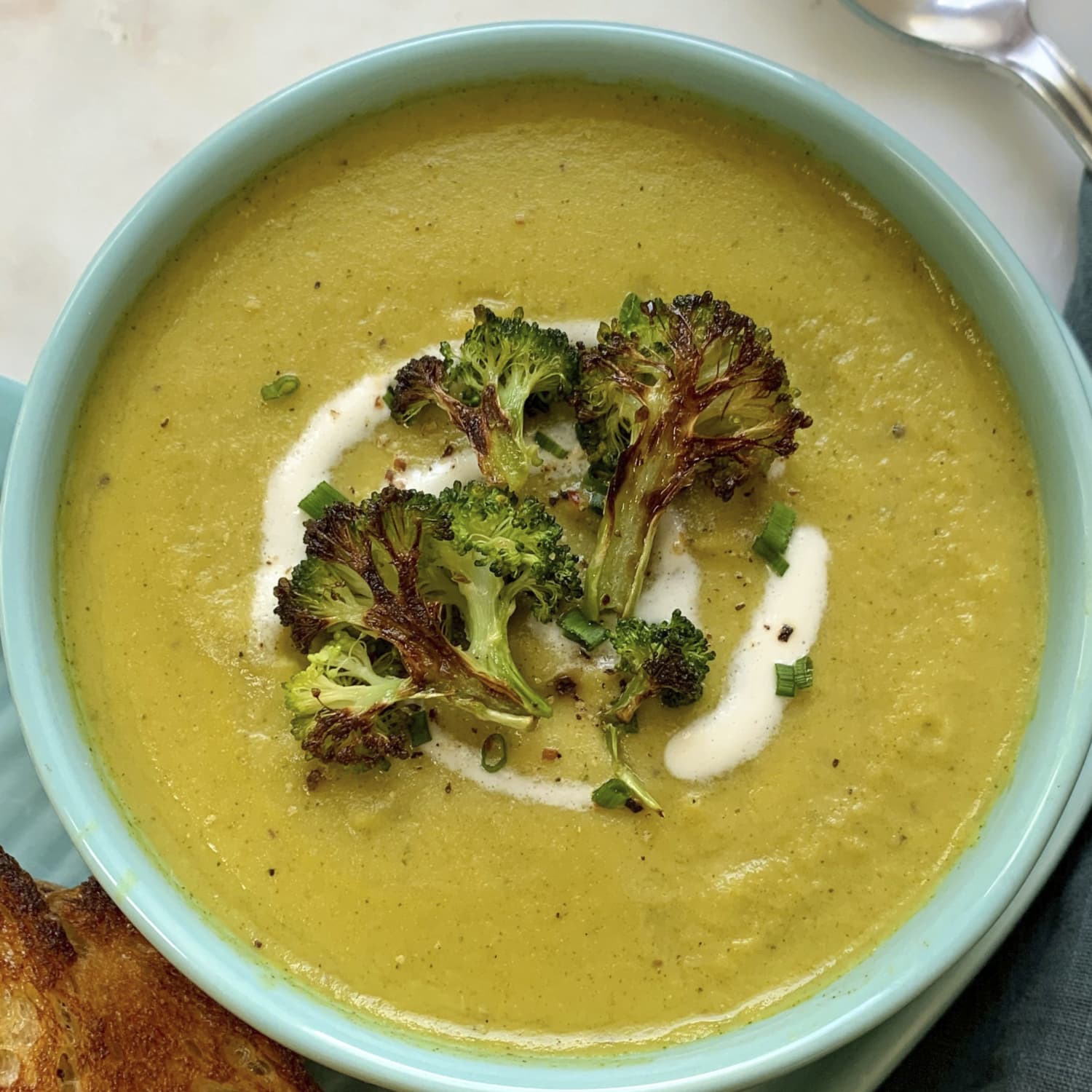 Cream shop of broccoli